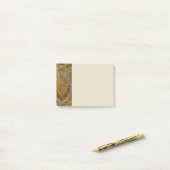 Zilver en goud Art Deco patroon Post-it® Notes (Op bureau)
