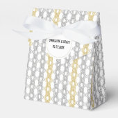 Zilver en Goud Elegant Bruiloft Favor Box Bedankdoosjes (Voorkant Zijde)