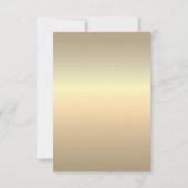 Zilver en Goud Folie Bloem Bruiloft Detailskaart Kaart (Achterkant)