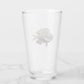 Zilver en goud glanzende vissen glas (Achterkant)
