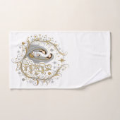 Zilver en goud kerststal handdoek (Handdoek)