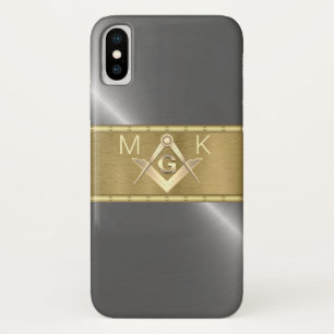 Zilver en Goud Masonic Symbool Case-Mate iPhone Case
