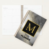  zilver en goud monogram planner (Display)