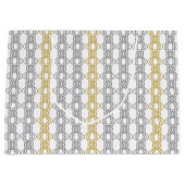 Zilver en Goud Patroon Groot Cadeauzakje (Voorkant)