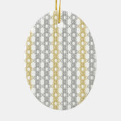 Zilver en Goud Patroon Keramische Versiering Keramisch Ornament (Achterkant)