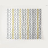 Zilver en Goud Patroon Wandkleed (Voorkant (horizontaal))