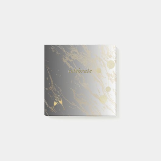 Zilver en goud Post-It Notes (Voorkant)