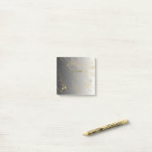 Zilver en goud Post-It Notes (Op bureau)