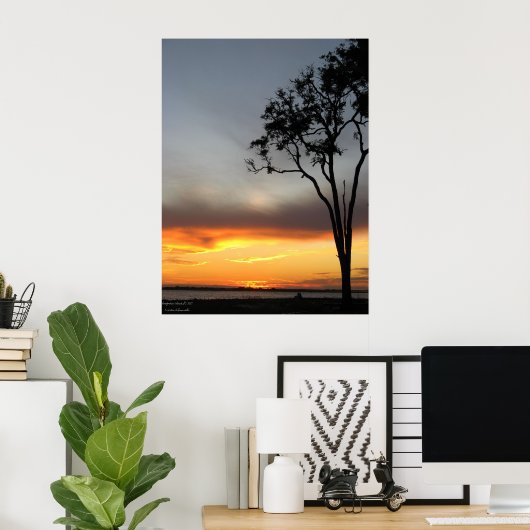 zilver en goud poster (Thuiskantoor)