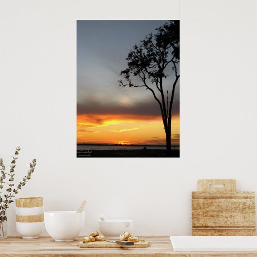 zilver en goud poster (Keuken)