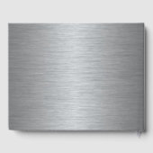 Zilver en Goud Sparkle Foto bruiloft gastenboek (Achterkant)