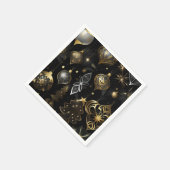 Zilver en goud Traditionele Ornamenten Servet (Hoek)