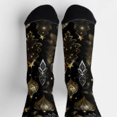 Zilver en goud Traditionele Ornamenten Sokken (Top)