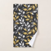 Zilver- en goudbladeren  bad handdoek (Handdoek)