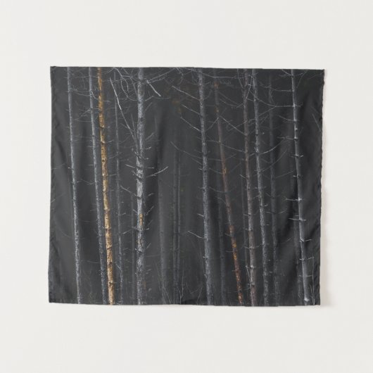 Zilver- en goudboomstammen wandkleed (Voorkant (horizontaal))