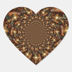 Zilver en goudElegante theecultuur –  Samov Hart Sticker