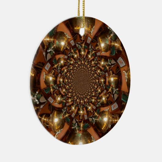 Zilver en goudElegante theecultuur –  Samov Keramisch Ornament (Rechts)