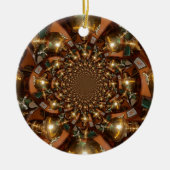 Zilver en goudElegante theecultuur –  Samov Keramisch Ornament (Voorkant)