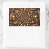 Zilver en goudElegante theecultuur –  Samov Rechthoekige Sticker (Tas)