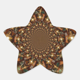 Zilver en goudElegante theecultuur –  Samov Ster Sticker