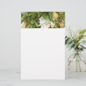 Zilver en gouden kerstboom I-feestdag Briefpapier (Staand voorkant)