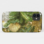 Zilver en gouden kerstboom I-feestdag Case-Mate iPhone Case (Achterkant (horizontaal))