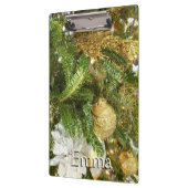 Zilver en gouden kerstboom I-feestdag Klembord (Links)