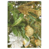 Zilver en gouden kerstboom I-feestdag Klembord (Achterkant)
