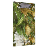 Zilver en gouden kerstboom I-feestdag Klembord (Rechts)