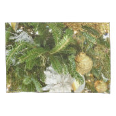 Zilver en gouden kerstboom I-feestdag Kussensloop (Voorkant)