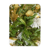 Zilver en gouden kerstboom I-feestdag Magneet (Verticaal)