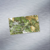 Zilver en gouden kerstboom I-feestdag Magnetisch Visitekaartje (Voorbeeld)