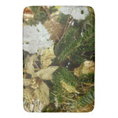 Zilver en gouden kerstboom II-feestdag Badmat (Voorkant Verticaal)