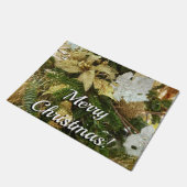 Zilver en gouden kerstboom II-feestdag Deurmat (Schuin)