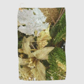 Zilver en gouden kerstboom II-feestdag Golfhanddoek (Voorkant)