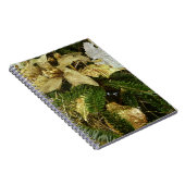 Zilver en gouden kerstboom II-feestdag Notitieboek (Rechterzijde)