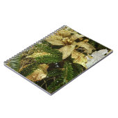 Zilver en gouden kerstboom II-feestdag Notitieboek (Linkerzijde)