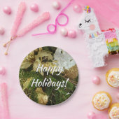 Zilver en gouden kerstboom II-feestdag Papieren Bordje (Feest)