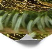 Zilver en gouden kerstboom II-feestdag Poster (Hoek)