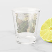 Zilver en gouden kerstboom II-feestdag Shot Glas (Achterkant)