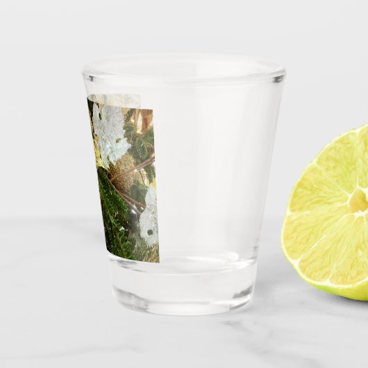 Zilver en gouden kerstboom II-feestdag Shot Glas (Rechts)