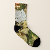 Zilver en gouden kerstboom II-feestdag Sokken (Rechts - buiten)