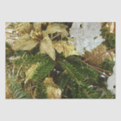 Zilver en gouden kerstboom II-feestdag Tissuepapier (Voorkant)