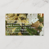 Zilver en gouden kerstboom II-feestdag Visitekaartje (Voorkant)