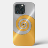 Zilver en gouden, roestvrij, glanzend Hoesje-Ma Case-Mate iPhone Case (Achterkant)