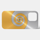 Zilver en gouden, roestvrij, glanzend Hoesje-Ma Case-Mate iPhone Case (Achterkant (horizontaal))