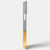 Zilver en gouden, roestvrij, glanzend metaal Case-Mate iPhone case (Achterkant / Rechts)