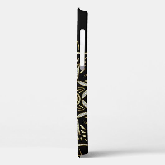 Zilver en goudfaux glitter mandala-ontwerp Case-Mate iPhone case (Achterkant / Links)