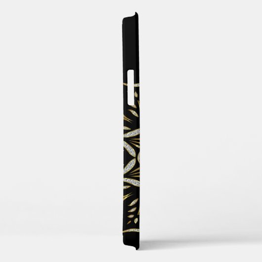 Zilver en goudfaux glitter mandala-ontwerp Case-Mate iPhone case (Achterkant / Rechts)