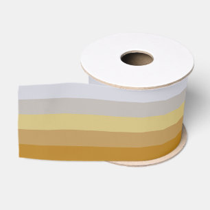Zilver en goudkleurige strepen grosgrain lint